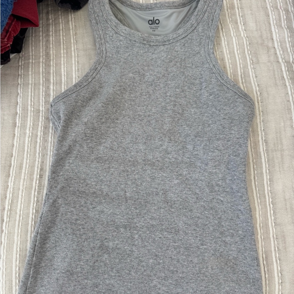 ALO Yoga Heather Gray Tank Top XS